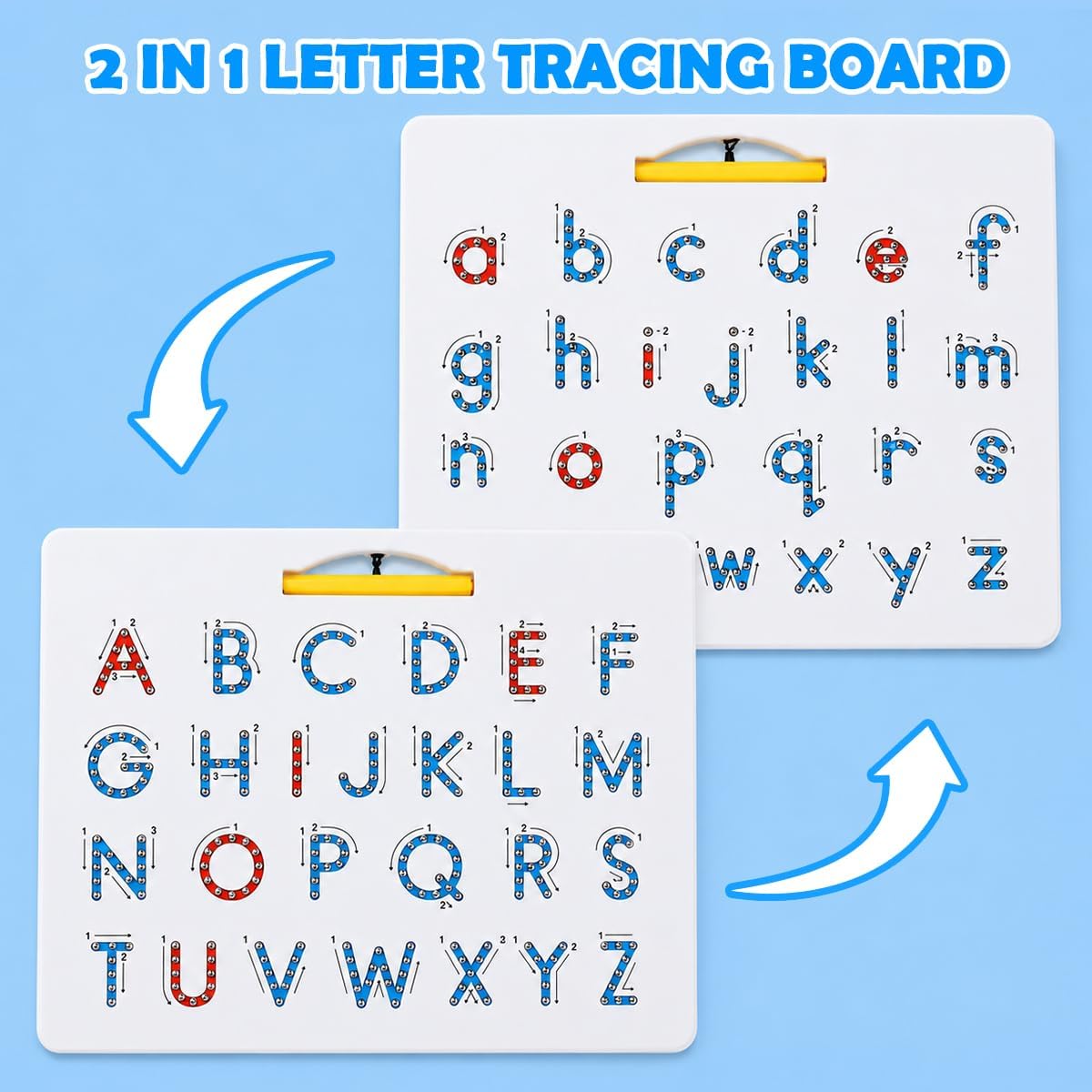 Double-Sided Magnetic Letter Board with Tracing Arrows view 3
