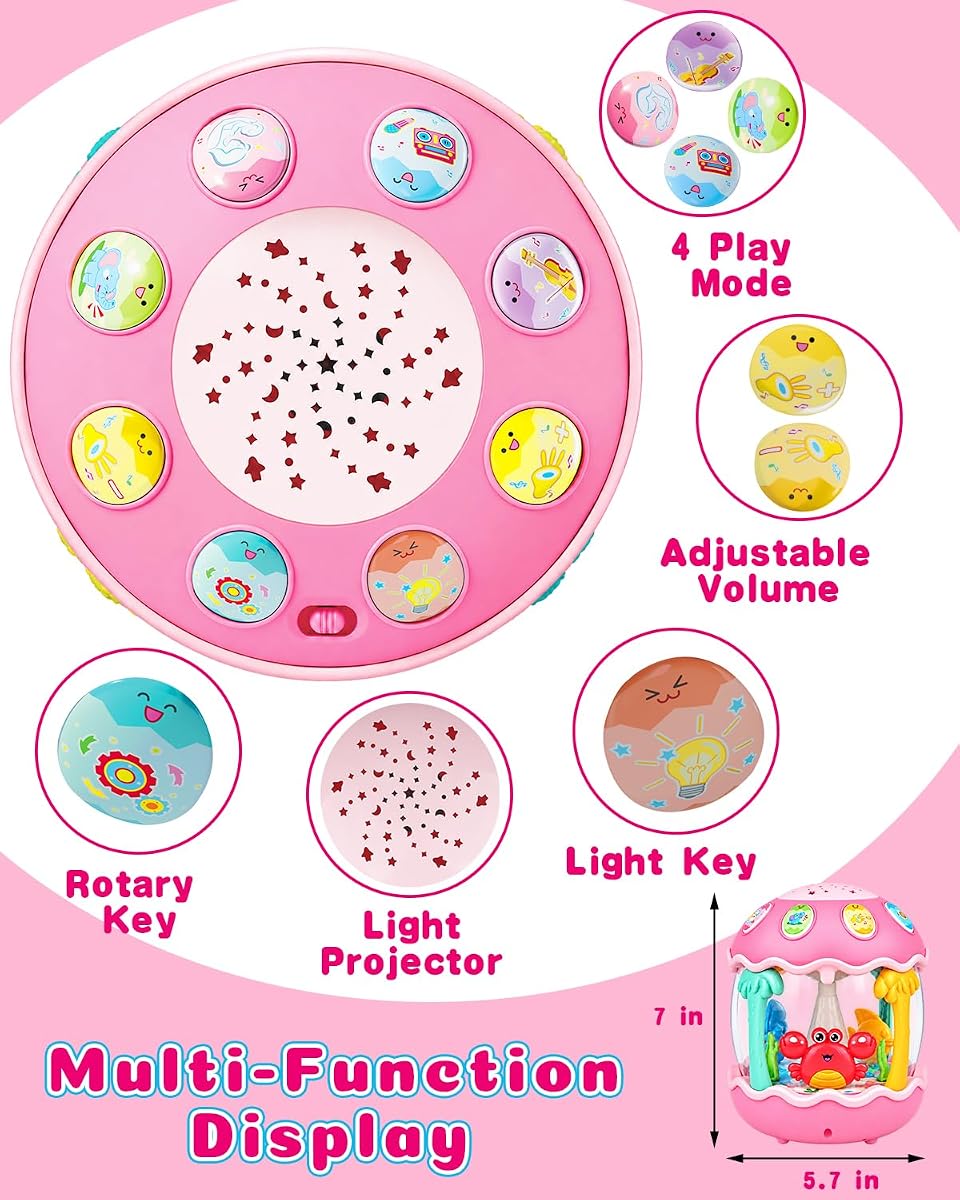 Seven-Colour Ocean Projector with Crab and Octopus view 2